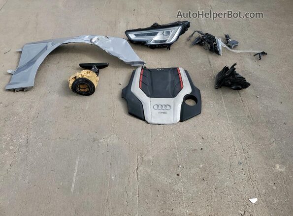 WAUB4AF43JA128884 2018 AUDI S4 Серебряный Вид подкапотного пространства