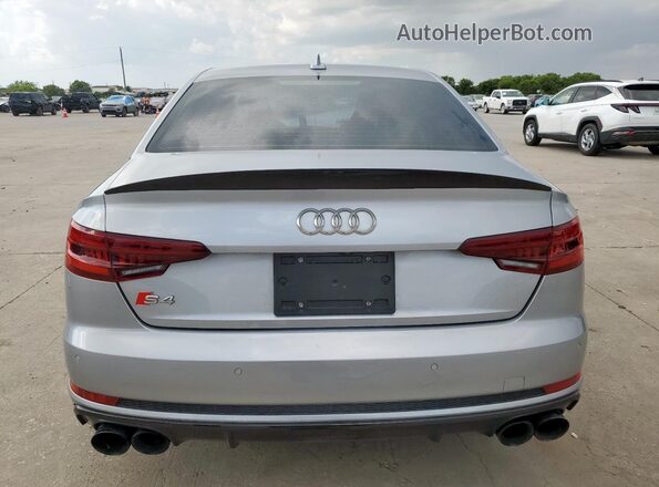 WAUB4AF43JA128884 2018 AUDI S4 Серебряный Вид сзади