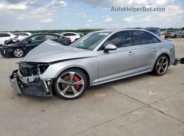 WAUB4AF43JA128884 2018 AUDI S4 Серебряный Передняя левая четверть