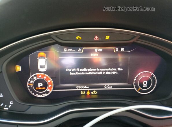 WAUB4CF52JA046536 2018 AUDI S5 Gray Սարքավորումների վահանակի տեսք