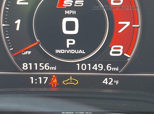 WAUB4CF54KA001213 2019 AUDI S5 Синий 