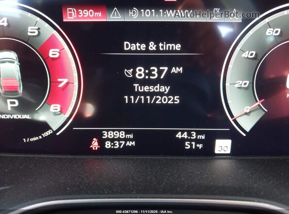 WAUB4CF58SA006592 2025 AUDI S5 Gray Widok tylnych siedzeń