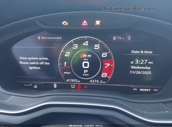 WAUB4CF5XKA064896 2019 AUDI S5 Gray Հետևի նստատեղերի տեսք