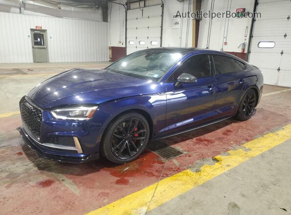 WAUB4CF5XKA080337 2019 AUDI S5 Синий Передняя левая четверть