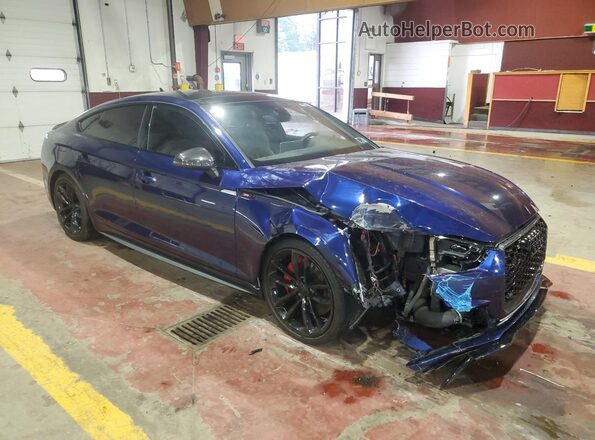 WAUB4CF5XKA080337 2019 AUDI S5 Синий Передняя правая четверть