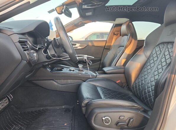 WAUC4AF43JA002593 2018 AUDI S4 Белый Вид салона спереди