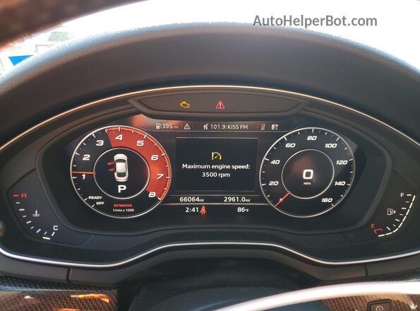 WAUC4CF53JA034741 2018 AUDI S5 Серый Вид щитка приборов
