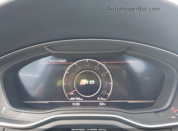 WAUC4DF57JA023084 2018 AUDI S5 Gray Widok tylnych siedzeń