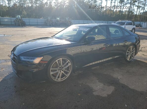 WAUFFAF22LN087427 2020 AUDI S6 Black Առջևի ձախ երեք քառորդ տեսարան