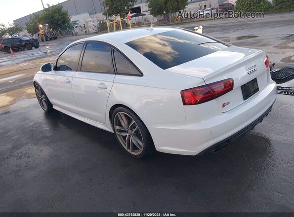 WAUFFAFC3HN055473 2017 AUDI S6 Белый Задняя левая четверть