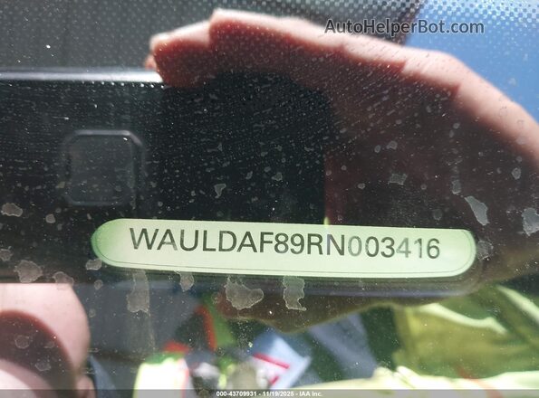 WAULDAF89RN003416 2024 AUDI OTHER Черный Вид подкапотного пространства