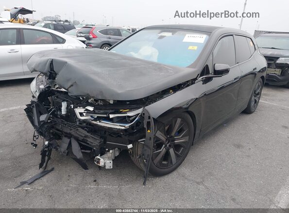 WB533CF06SCS53401 2025 BMW IX Black Առջևի ձախ երեք քառորդ տեսարան