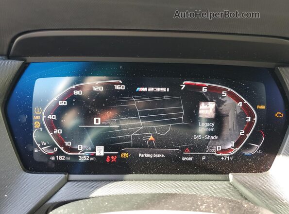 WBA13AL05R7R19619 2024 BMW M2 Синий Вид щитка приборов