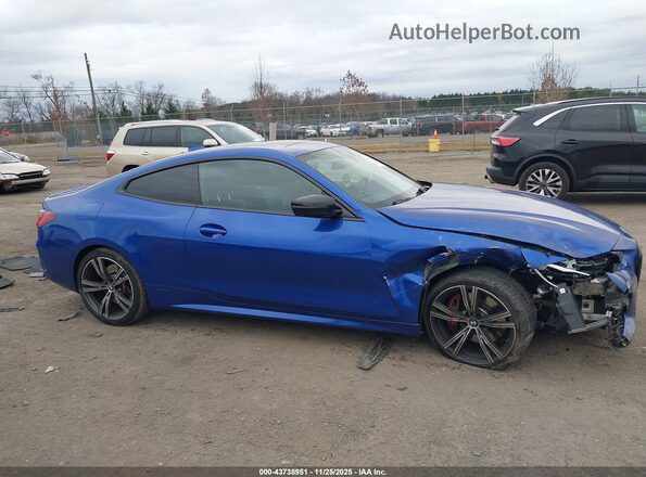 WBA13AR0XMCF60309 2021 BMW M4 Синий Вид задней части салона