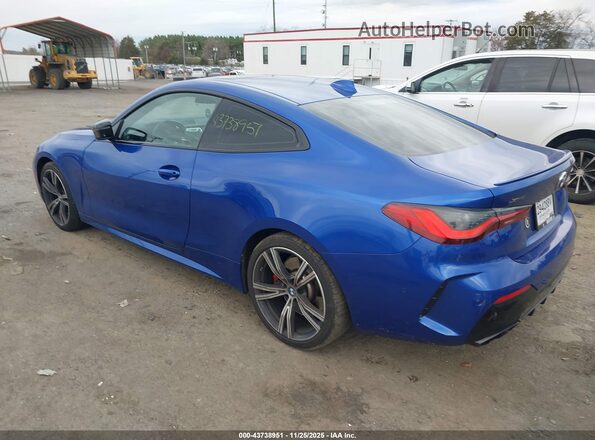 WBA13AR0XMCF60309 2021 BMW M4 Синий Задняя левая четверть