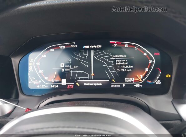 WBA13AR0XMCF60309 2021 BMW M4 Синий Вид задних сидений