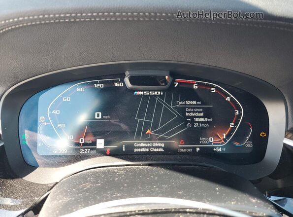 WBA13BK08MCF39491 2021 BMW M5 Blue Widok zestawu wskaźników