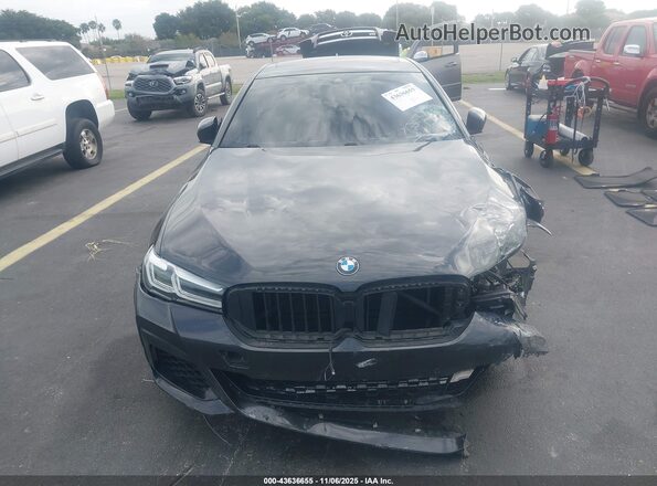 WBA53BJ01MCF51968 2021 BMW 5 SERIES Серый Вид щитка приборов