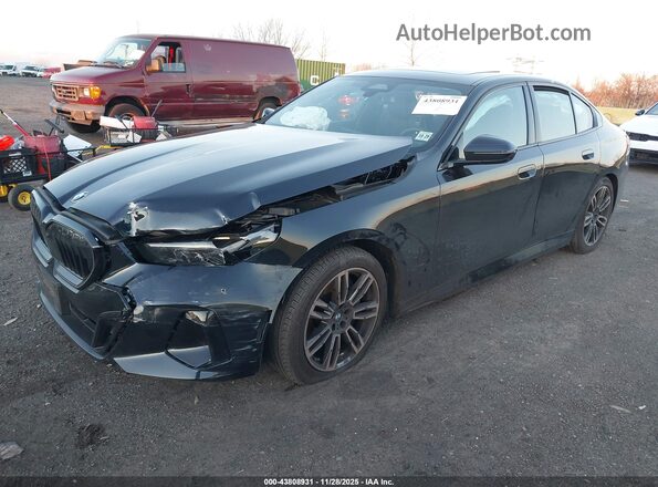 WBA53FJ0XRCT06288 2024 BMW 5 SERIES Black Передня ліва чверть