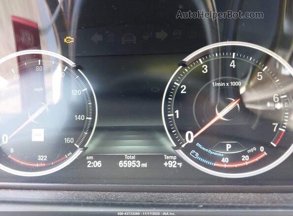 WBA6D0C52GD927619 2016 BMW OTHER Gray Вид задніх сидінь