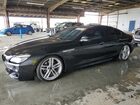 2016 Bmw 650 I Gran Coupe Black vin: WBA6D4C54GD977428