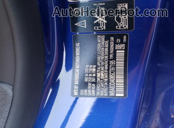 WBA83DA08SCT97195 2025 BMW M4 Blue Vista del compartimento del motor