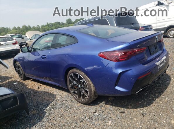 WBA83DA08SCT97195 2025 BMW M4 Blue Trasero izquierdo
