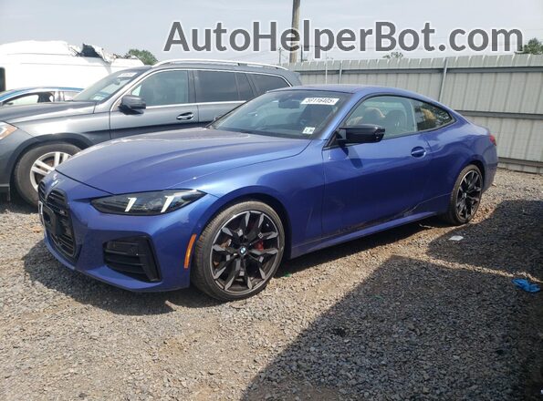 WBA83DA08SCT97195 2025 BMW M4 Blue Vista tres cuartos delantera izquierda