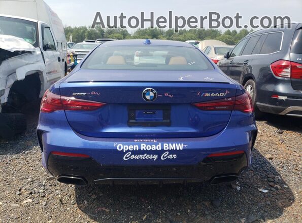 WBA83DA08SCT97195 2025 BMW M4 Blue Vista trasera