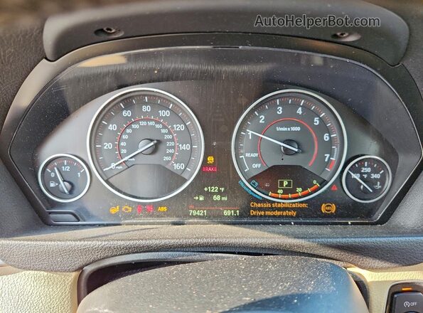 WBA8B9C5XJEE81145 2018 BMW OTHER Синий Вид щитка приборов