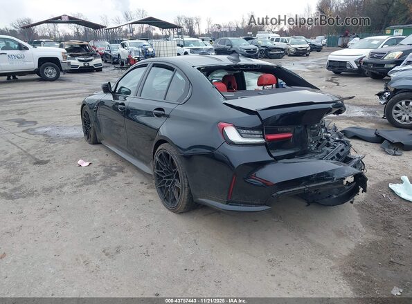 WBS33AY06MFL36424 2021 BMW M3 Черный Задняя левая четверть