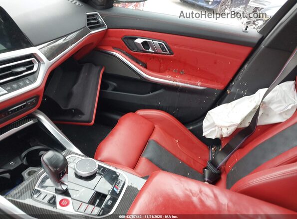 WBS33AY06MFL36424 2021 BMW M3 Черный Вид салона спереди
