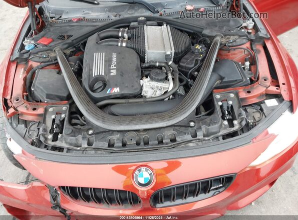 WBS3R9C52HK708936 2017 BMW M4 Красный Вид сзади