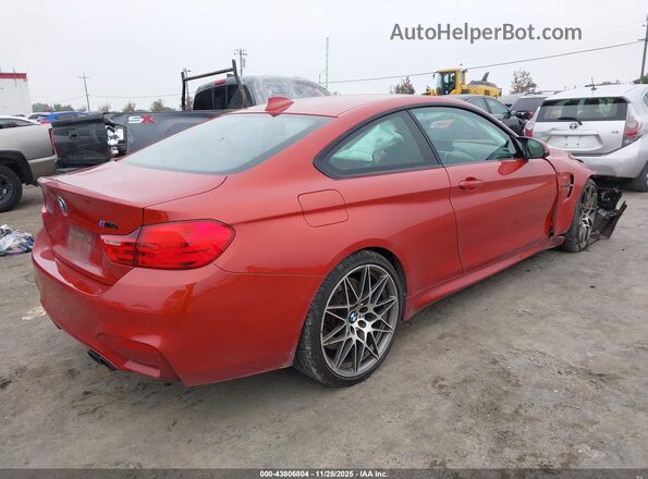 WBS3R9C52HK708936 2017 BMW M4 Красный Задняя правая четверть