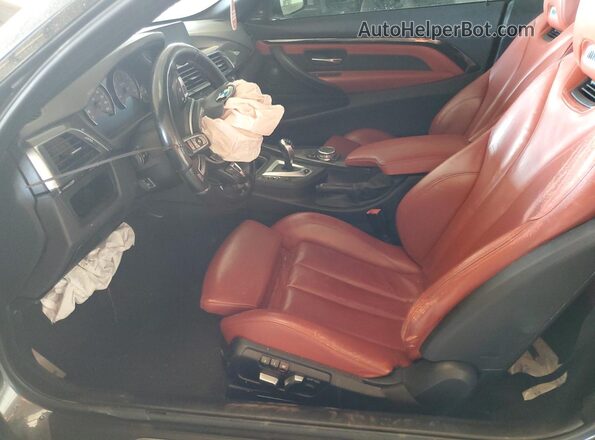 WBS3U9C51GP970382 2016 BMW M4 Серый Вид салона спереди