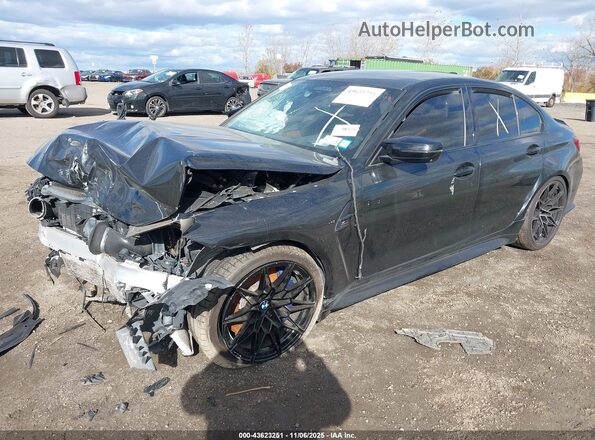 WBS43AY00NFM07235 2022 BMW M3 Черный Передняя левая четверть