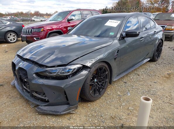 WBS43AY01NFM46898 2022 BMW M3 Серый Передняя левая четверть