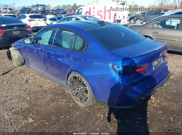 WBS43AY02NFM47476 2022 BMW M3 Blue Tył lewy