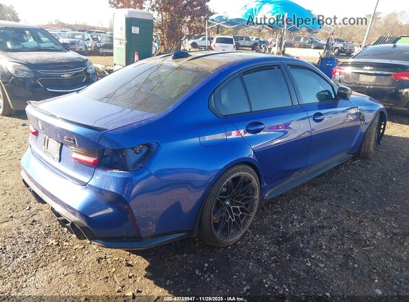WBS43AY02NFM47476 2022 BMW M3 Blue Tył prawy