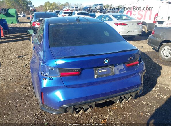 WBS43AY02NFM47476 2022 BMW M3 Blue 
