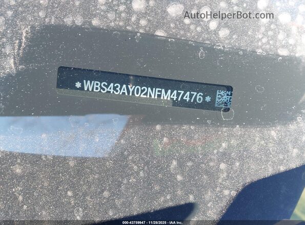 WBS43AY02NFM47476 2022 BMW M3 Blue 