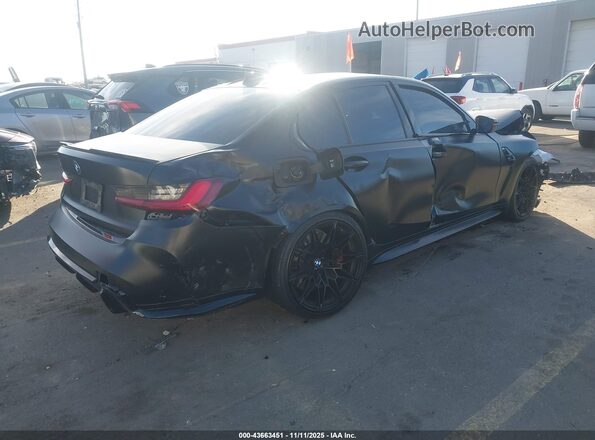 WBS43AY03NFL78796 2022 BMW M3 Черный Задняя правая четверть