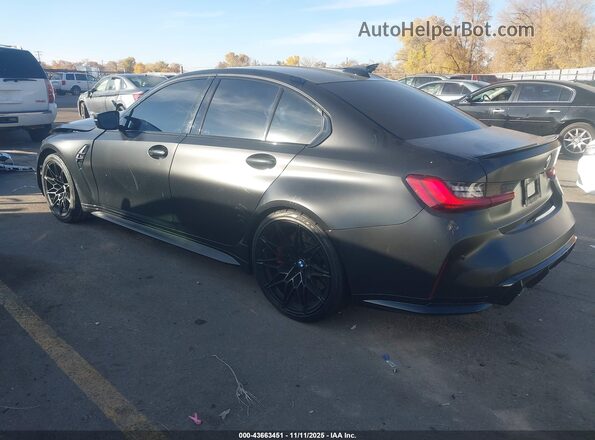 WBS43AY03NFL78796 2022 BMW M3 Черный Задняя левая четверть