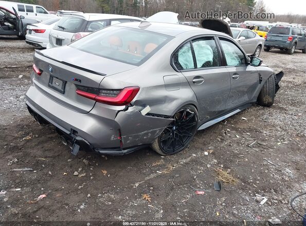 WBS43AY03NFL80967 2022 BMW M3 Серый Задняя правая четверть