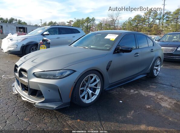 WBS43AY05PFP29579 2023 BMW M3 Серый Передняя левая четверть