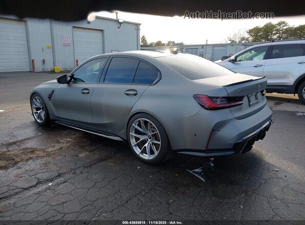 WBS43AY05PFP29579 2023 BMW M3 Серый Задняя левая четверть