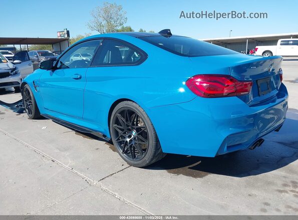 WBS4Y9C08LFJ09312 2020 BMW M4 Бирюзовый Задняя левая четверть