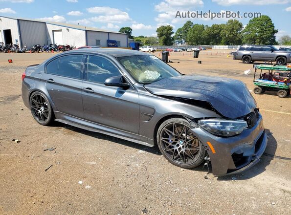 WBS8M9C50J5J79575 2018 BMW M3 Серый Передняя правая четверть