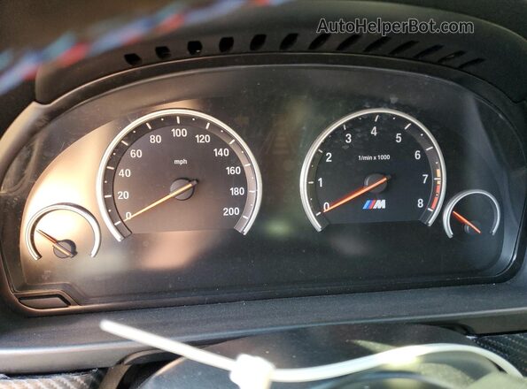 WBSFV9C50GD595449 2016 BMW M5 Blue Vista del cuadro de instrumentos