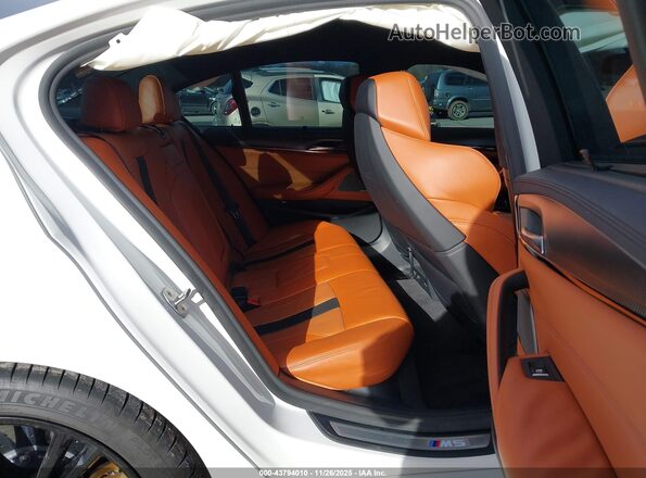 WBSJF0C06LCD98747 2020 BMW M5 White VIN კოდის სტიკერის ხედი